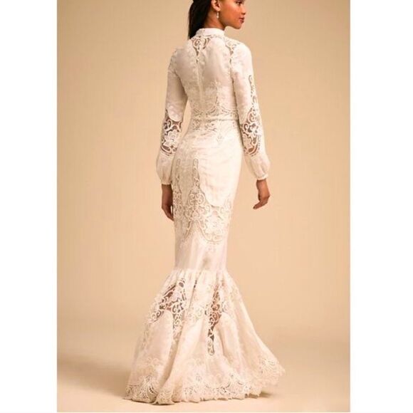 BHLDN x ML Monique Lhuillier Lyon Embroidered Choker Dress - Picture 4 of 7